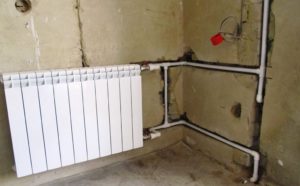 Монтаж трубы отопления в стене (стояк)